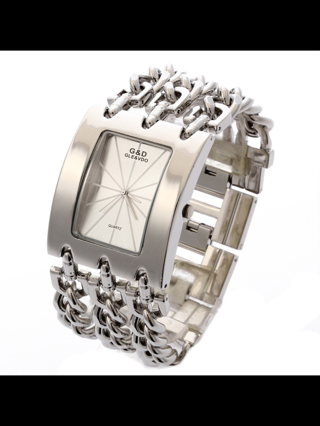 Silver Quartz Bracelet Watch